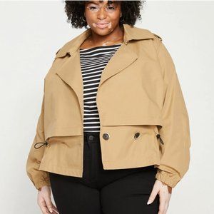 NWT Leonard Cropped Trench Coat - Universal Standard - SM